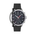 Tissot PRC 200 Chronograph Black Dial Black Rubber Strap Watch for Men - T114.417.17.057.00