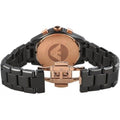 Emporio Armani Chronograph Black Ceramic Stainless Steel Dial Watch For Women - AR1411