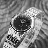  Shop Authentic Tissot Carson Automatic Black Dial Silver Steel Strap Watch For Women - T085.207.11.051.00 - Luxxuri