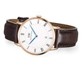  Shop Authentic Daniel Wellington Dapper Bristol White Dial Brown Leather Strap Watch For Men - DW00100086 - Luxxuri