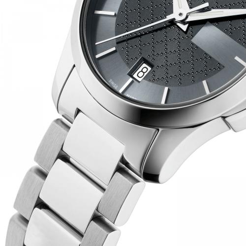  Shop Authentic Gucci G Timeless Grey Dial Silver Steel Strap Watch For Women - YA126522 - Luxxuri