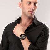  Shop Authentic Maserati Traguardo Chronograph Black Dial Black Leather Strap Watch For Men - R8871612033 - Luxxuri