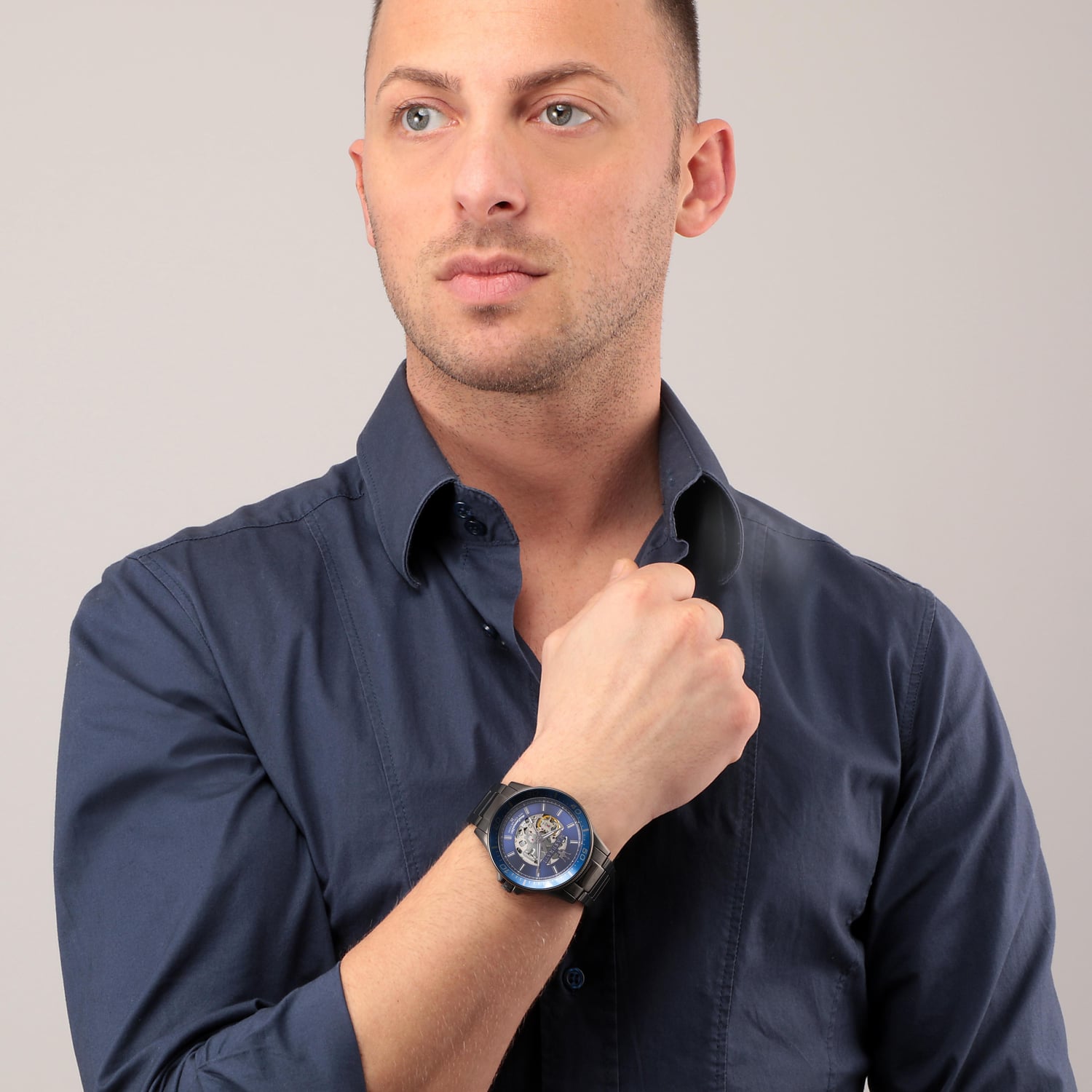  Shop Authentic Maserati SFIDA Automatic Blue Dial Silver Steel Strap Watch For Men - R8823140001 - Luxxuri