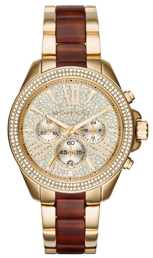  Shop Authentic Michael Kors Wren Gold Dial Two Tone Steel Strap Watch for Women - MK6294 - Luxxuri