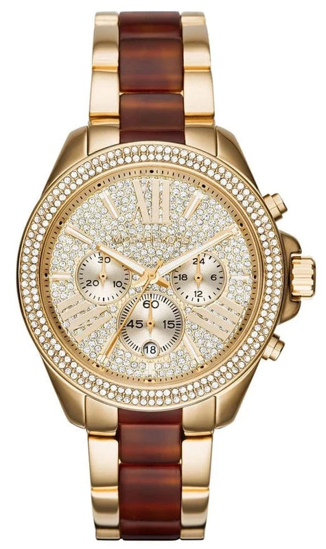  Shop Authentic Michael Kors Wren Gold Dial Two Tone Steel Strap Watch for Women - MK6294 - Luxxuri