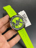 Shop Authentic Michael Kors Janelle Three Hand Neon Green Dial Neon Green Rubber Strap Watch For Women - MK7351 - Luxxuri