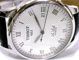  Shop Authentic Tissot T Classic Le Locle Automatic Silver Dial Black Leather Strap Watch For Men - T41.1.423.33 - Luxxuri