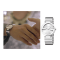 Gucci G Interlocking Silver Dial Silver Steel Strap Watch For Women - YA133308