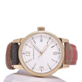  Shop Authentic Burberry Utilitarian White Dial Multicolor Leather Strap Watch for Women - BU7853 - Luxxuri