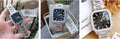 Fossil Inscription Multifunction Black Dial Silver Steel Strap Watch for Men - BQ2655