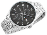  Shop Authentic Tommy Hilfiger West Quartz Black Dial Silver Steel Strap Watch For Men - 1791707 - Luxxuri