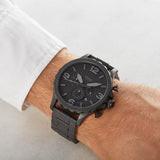  Shop Authentic Fossil Nate Chronograph Black Dial Black Steel Strap Watch for Men - JR1401 - Luxxuri