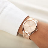  Shop Authentic Michael Kors Slim Runway Rose Gold Dial Rose Gold Steel Strap Watch for Women - MK3197 - Luxxuri