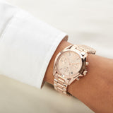  Shop Authentic Michael Kors Bradshaw Chronograph Rose Gold Dial Rose Gold Steel Strap Watch for Women - MK5799 - Luxxuri