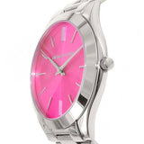  Shop Authentic Michael Kors Slim Runway Quartz Pink Dial Silver Steel Strap Watch For Women - MK3291 - Luxxuri