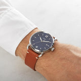  Shop Authentic Fossil Commuter Blue Dial Blue Leather Strap Watch for Men - FS5325 - Luxxuri