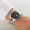  Shop Authentic Fossil Neutra Chronograph Black Dial Silver Steel Strap Watch for Men - FS5384 - Luxxuri