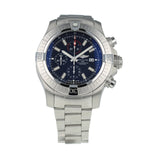  Shop Authentic Breitling Super Avenger Chronograph 48 Black Dial Silver Steel Strap Watch for Men - A13375101B1A1 - Luxxuri