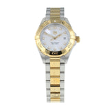  Shop Authentic Tag Heuer Aquaracer Diamonds Mother of Pearl Dial Two Tone Steel Strap Watch for Men - WBD1422.BB0321 - Luxxuri