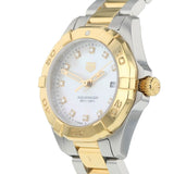  Shop Authentic Tag Heuer Aquaracer Diamonds Mother of Pearl Dial Two Tone Steel Strap Watch for Men - WBD1422.BB0321 - Luxxuri