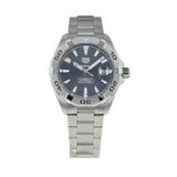  Shop Authentic Tag Heuer Aquaracer Calibre 5 Grey Dial Silver Steel Strap Watch for Men - WBD2113.BA0928 - Luxxuri