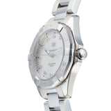  Shop Authentic Tag Heuer Aquaracer Diamonds Mother of Pearl Dial Silver Steel Strap Watch for Women - WBD131B.BA0748 - Luxxuri