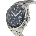  Shop Authentic Tag Heuer Aquaracer Calibre 16 Day-Date Black Dial Silver Steel Strap Watch for Men - CAY211A.BA0927 - Luxxuri