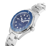  Shop Authentic Tag Heuer Aquaracer Diamonds Blue Dial Silver Steel Strap Watch for Women - WAY131L.BA0748 - Luxxuri