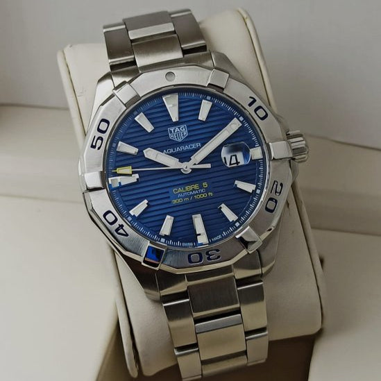 Tag Heuer Aquaracer Blue Dial Watch for Men - WAY2012.BA0927