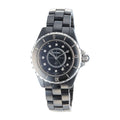  Shop Authentic Chanel J12 Quartz Diamonds Black Dial Black Steel Strap Watch for Women - J12 H1625 - Luxxuri
