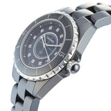  Shop Authentic Chanel J12 Quartz Diamonds Black Dial Black Steel Strap Watch for Women - J12 H1625 - Luxxuri