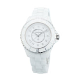  Shop Authentic Chanel J12 Quartz Diamonds White Dial White Steel Strap Watch for Women - J12 H5703 - Luxxuri