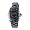  Shop Authentic Chanel J12 Quartz Diamonds Black Dial Black Steel Strap Watch for Women - J12 H5701 - Luxxuri