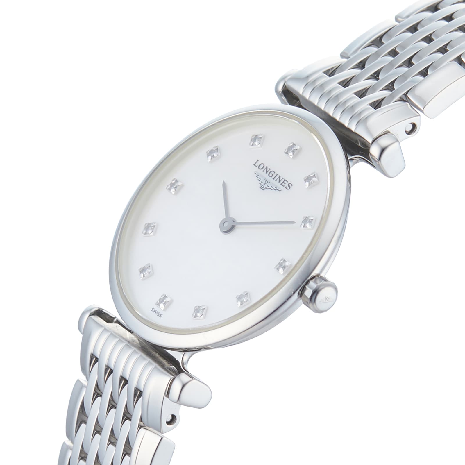  Shop Authentic Longines La Grande Classique Diamonds White Dial Silver Steel Strap Watch for Women - L4.209.4.87.6 - Luxxuri