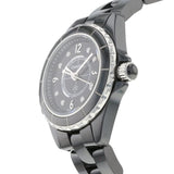  Shop Authentic Chanel J12 Diamonds Black Dial Black Steel Strap Watch for Women - J12 H2569 - Luxxuri