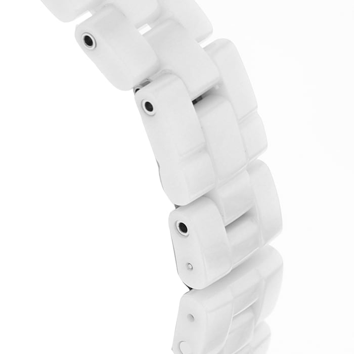  Shop Authentic Chanel J12 Quartz Diamonds Mother of Pearl White Dial White Steel Strap Watch for Women - J12 H3243 - Luxxuri