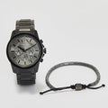  Shop Authentic Armani Exchange Chronograph Black Dial Black Steel Strap Watch For Men - AX7140 - Luxxuri