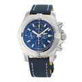  Shop Authentic Breitling Avenger Chronograph 45mm Blue Dial Blue Calfskin Strap Watch for Men - A13317101C1X2 - Luxxuri