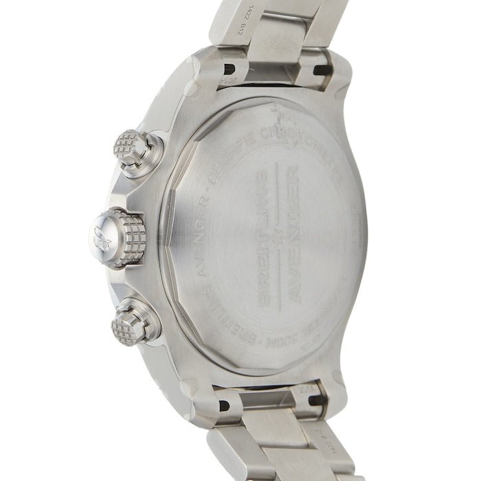  Shop Authentic Breitling Avenger Chronograph 45mm Blue Dial Silver Steel Strap Watch for Men - A13317101C1A1 - Luxxuri