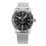 Shop Authentic Breitling Superocean Heritage B20 Automatic 42 Black Dial Silver Mesh Bracelet Watch for Men - AB2010121B1A1 - Luxxuri