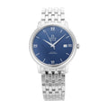  Shop Authentic Omega De Ville Prestige Co-Axial Orbis Blue Dial Silver Steel Strap Watch for Men - 424.10.40.20.03.001 - Luxxuri