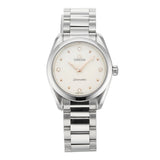  Shop Authentic Omega Seamaster Aqua Terra Quartz Diamond Silver Dial Silver Steel Strap Watch for Women - 220.10.28.60.54.001 - Luxxuri