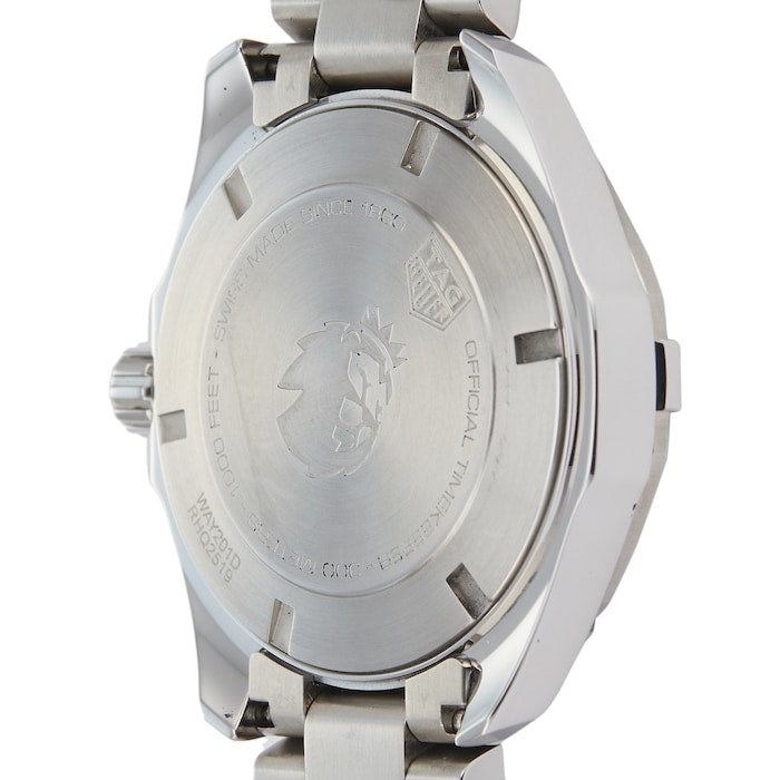  Shop Authentic Tag Heuer Aquaracer Calibre 5 Premiere League Edition Black Dial Silver Stainless Steel Watch for Men - WAY201D.BA0927 - Luxxuri