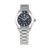  Shop Authentic Tag Heuer Aquaracer Quartz Black Dial Silver Steel Strap Watch for Women - WBD1410.BA0741 - Luxxuri