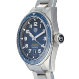  Shop Authentic Tag Heuer Autavia Automatic Blue Dial Silver Steel Strap Watch for Men - WBE5116.EB0173 - Luxxuri