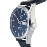  Shop Authentic Tag Heuer Carrera Calibre 5 Automatic Blue Dial Blue Leather Strap Watch for Men - WAR201E.FC6292 - Luxxuri