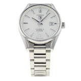  Shop Authentic Tag Heuer Carrera Automatic Caliber 5 White Dial Silver Steel Strap Watch for Men - WAR211B.BA0782 - Luxxuri