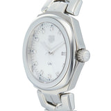  Shop Authentic Tag Heuer Link Quartz Diamonds Mother of Pearl Dial Silver Steel Strap Watch for Women - WBC1312.BA0600 - Luxxuri