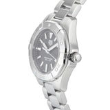  Shop Authentic Tag Heuer Aquaracer Quartz Black Dial Silver Steel Strap Watch for Women - WBD1410.BA0741 - Luxxuri