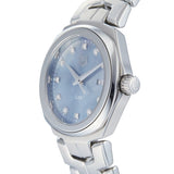  Shop Authentic Tag Heuer Link Quartz Diamonds Blue Mother of Pearl Dial Silver Steel Strap Watch for Women - WBC1313.BA0600 - Luxxuri